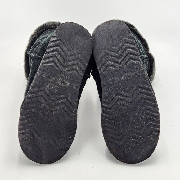 UGG Australia Classic Tall 5815 Sheepskin Suede Black Boots Size 7 - Picture 7 of 12